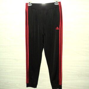 Adidas Boy's Size L (14-16) Black  Sweatpants Track Activewear Joggers Polyester